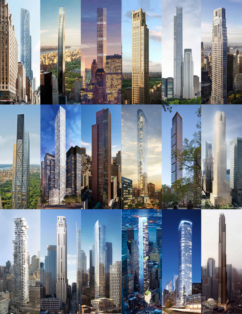 18 new “super-slenders” under construction in New York